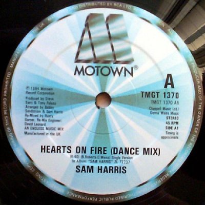 Sam Harris - Hearts On Fire (MAXI VINYL 12'' 1984)