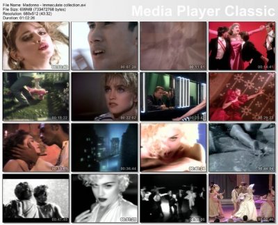 Madonna - Immaculate collection 1990 (DVD rip)