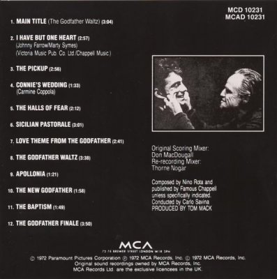 Nino Rota - The Godfather Original Soundtrack (1972)