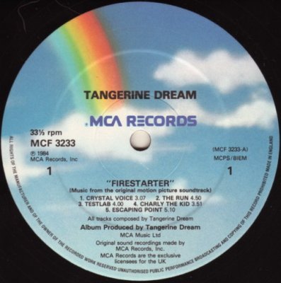 Tangerine Dream - Firestarter 1984