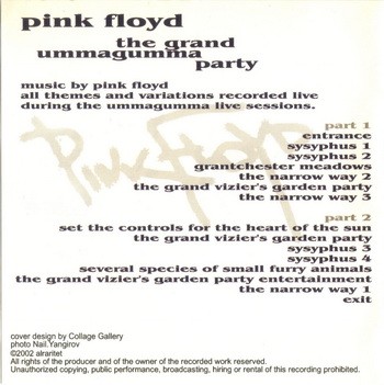 PINK FLOYD - The Grand Ummagumma Party '1969 (live) (2002)