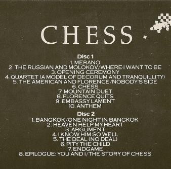 Andersson, Rice, Ulvaeus - CHESS (the musical) 1984