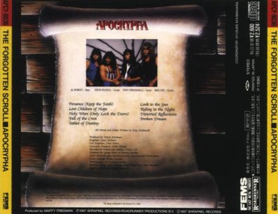 Apocrypha - The Forgotten Scroll 1987