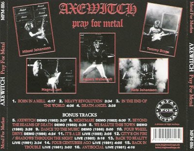 Axe Witch - Pray For Metal 1982 (EP)