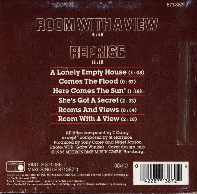 Tony Carey - Room With A View 1988 (maxi-single)