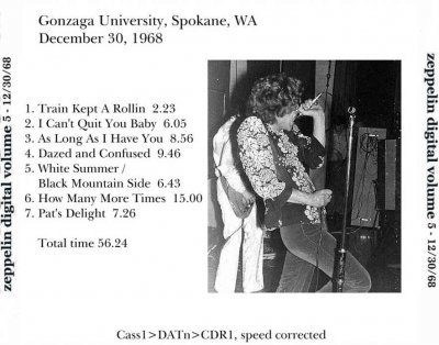 Led Zeppelin - Spokane, Washington, USA (1968.12.30)