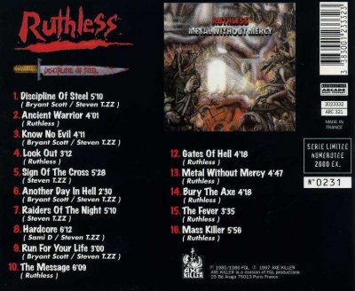 Ruthless - Discipline of Steel + Metal Without Mercy 1984 - 1985 (1997)