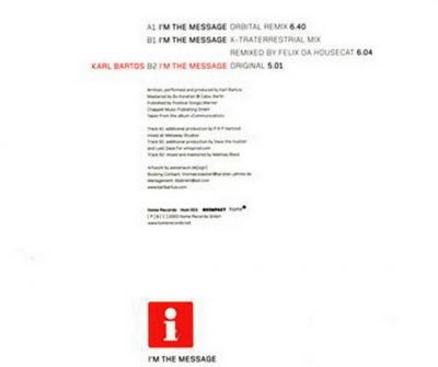 Karl Bartos - I'm The Message (Vinyl) 2003