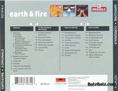 Earth and Fire - 3 Originals (Atlantis 1973, To the World of the Future 1975, Gate to Infinity 1977) Lossless