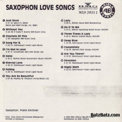 Frank Kirchner - Saxophon Love Songs (1994)