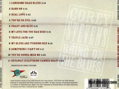 COREY STEVENS - Bring On The Blues (2003)