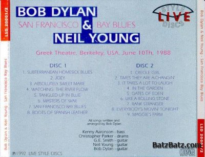 Bob Dylan & Neil Young - San Francisco Bay Blues (1992) live