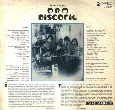 Petr & Pavel ORM - Discofil (Vinyl, LP) 1979