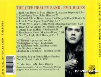 THE JEFF HEALEY BAND - Evil Blues (Bootleg) 1993