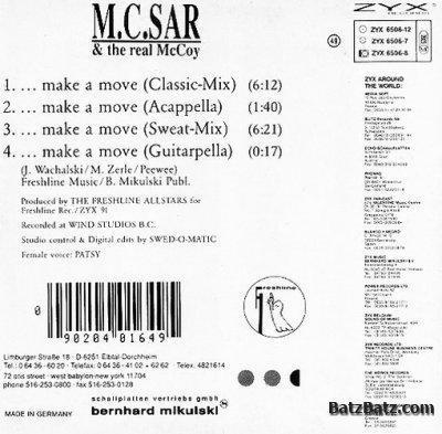 MC Sar & The Real McCoy - Make A Move! (Maxi-Single) 1991