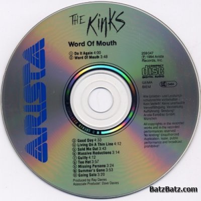 The Kinks - Word of Mouth 1984