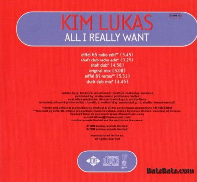 Kim Lukas - All I Really Want (Maxi-Single) 1999