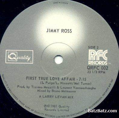 Jimmy Ross - First True Love Affair 1981