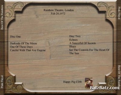 Pink Floyd - Best Of The Rainbow (Rainbow Theatre, London, 1972-02-20) (2CD)