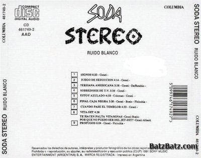 Soda Stereo - Ruido Blanco 1987