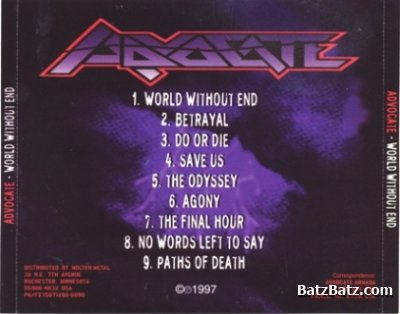 Advocate - World Without End 1997 (Lossless)