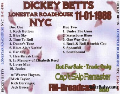 Dickey Betts Band - Lone Star Roadhouse 1988 (2CD bootleg)