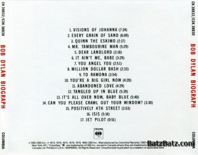 Bob Dylan - Biograph (1985) (3CD)