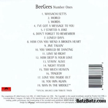 Bee Gees - Number Ones (2004) Bee Gees - Number Ones (2004)