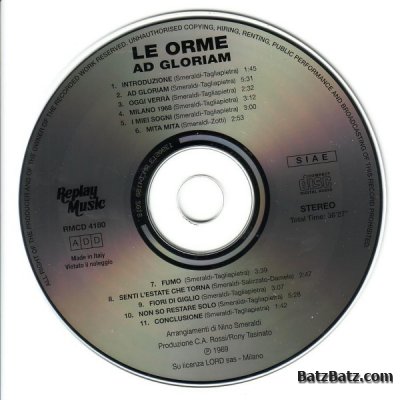 Le Orme - Ad gloriam 1969 (Lossless+MP3)