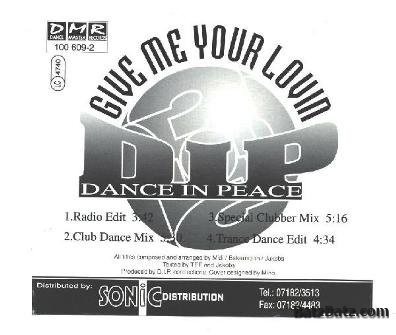 D.I.P. - Give Me Your Lovin (Maxi-Single) 1995