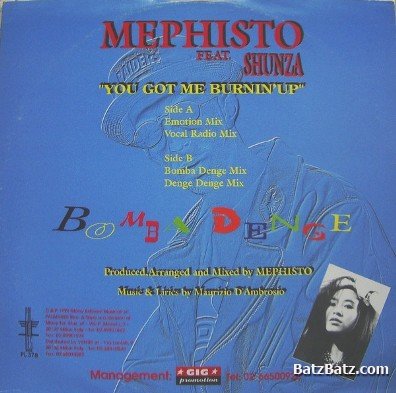 Mephisto feat Shunza - You Got Me Burnin' 12" 1994