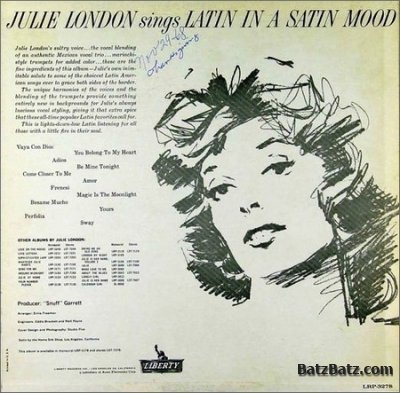 Julie London - Sings Latin In A Satin Mood (1963)