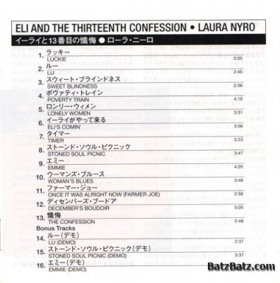 Laura Nyro - Eli And The Thirteenth Confession 1968