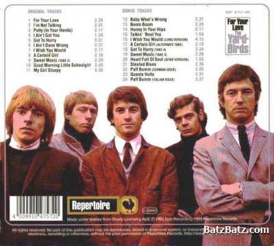 The Yardbirds - For You Love 1965 (remastered in 1999 with 13 bonus)