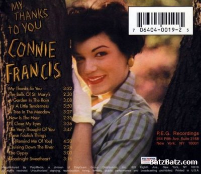 Connie Francis - My Thanks To You [Original Recorded in 1959] (1997)