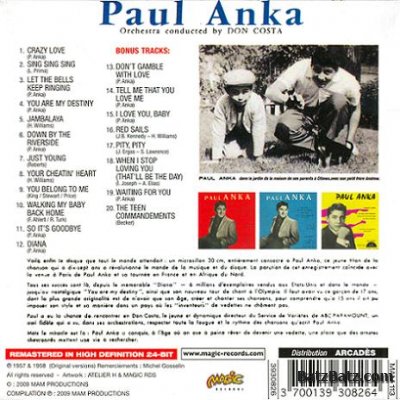 PAUL ANKA - Paul Anka 1957-58 (REMASTERED 2009)