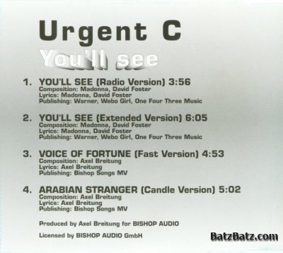 Urgent C. - You'll See (Maxi-Single) (1996)