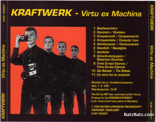 Kraftwerk - Virtu Ex Machina (Bootleg) 1992