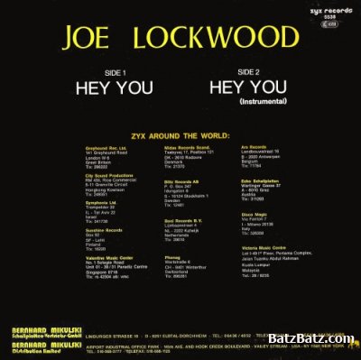 Joe Lockwood - Hey You (12") (1986)