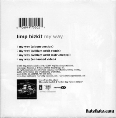 Limp Bizkit - My Way (CDS) (2001)