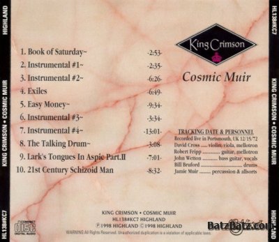 King Crimson - Cosmic Muir (Bootleg) 1998