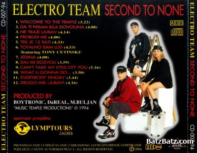 Electro Team - Second To None 1994