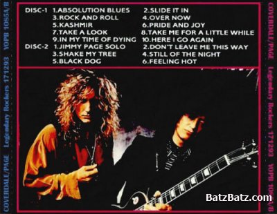 Coverdale Page - Legendary Rockers - Tokyo 1993 (Bootleg)