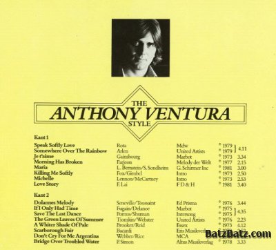 Anthony Ventura - The Style (1981)