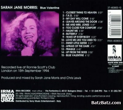 Sarah Jane Morris - Blue Valentine (1995)