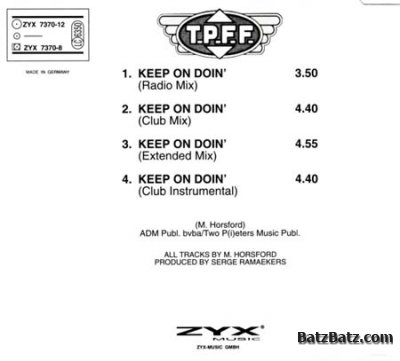 T.P.F.F. - Keep On Doin' (Maxi-Single) (1994)