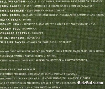 Bill Wharton and The Ingredients - South Of The Blues (1994)