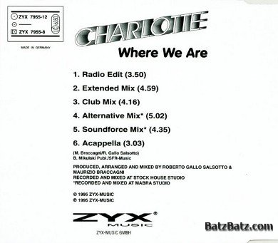 Charlotte  -  Where We Are (CDM) 1995