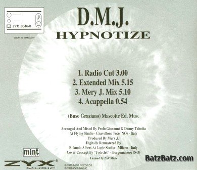 D.M.J. - Hypnotize (CDM) 1996