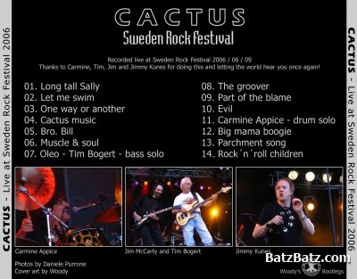 Cactus - Live at Sweden Rock Festival 2006 (Bootleg)